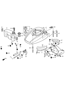 Fuel Tank And Fuel Pump Assembly Diagram and Parts List for 2606 315000001 - 315999999 Toro Lawn Tractor Accessories