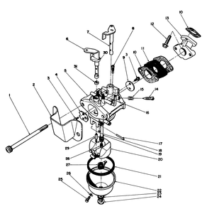 Carburetor Assembly (Engine Model No. 47pl0-4, 47pk9-4, 47ph7-4) Diagram and Parts List for 38181 1000001 - 1999999 Toro Snow Blower
