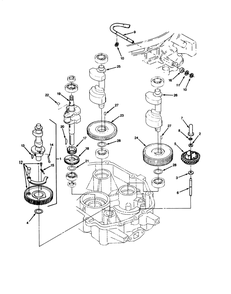 14hp Engine Crankshaft & Camshaft Assembly Diagram and Parts List for 22-14O502 2000001 - 2999999 Toro Lawn Tractor