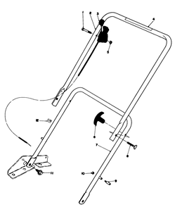 Handle Assembly-Model 16860 Diagram and Parts List for 16860 1000001 - 1999999 Toro Lawn Mower
