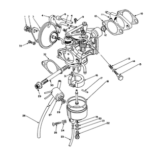 Carburetor Assembly Diagram and Parts List for 62040 8000001 - 8999999 Toro Generator