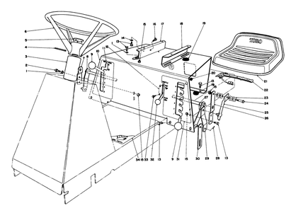 Part Location Diagram of 474530 Toro Switch-Push Button