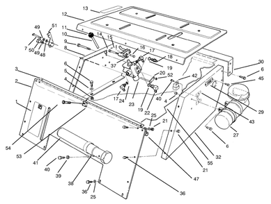 Seat Support Assembly Diagram and Parts List for 30611 890001 - 899999 Toro Lawn Tractor