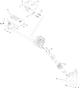 Intake And Exhaust Assembly Diagram and Parts List for 38891 409000000 - 411399999 Toro Snow Blower