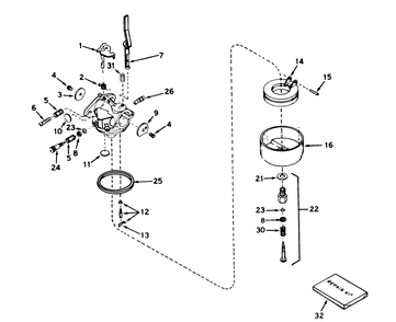 Carburetor No. 631920 (7 H.P. Snowthrower Model No. 38050) Diagram and Parts List for 38040 2000001 - 2999999 Toro Snow Blower