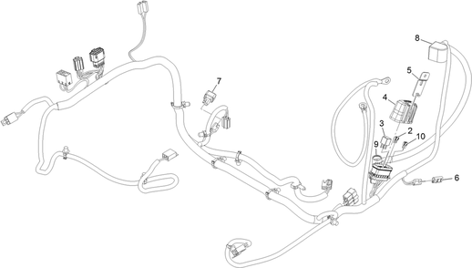Harness Assembly Diagram and Parts List for 74454 400000000-999999999 Toro Lawn Tractor
