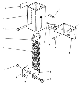 Counterbalance Assembly Diagram and Parts List for 30575 590001 - 599999 Toro Lawn Mower