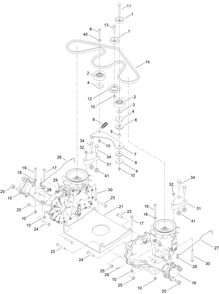 Traction Drive Assembly Diagram and Parts List for 75315 411600000 - 411643471 Toro Lawn Tractor