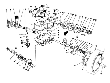 Gear Case Assembly (Machine Serial No. 6902501 & Up) Diagram and Parts List for 20627C 6000001 - 6999999 Toro Lawn Mower