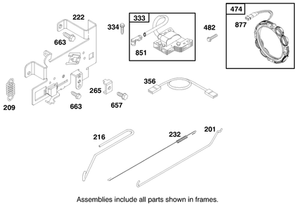 Engine Briggs & Stratton Model 284707-1148-E1 Diagram and Parts List for 71199 9900001 - 9999999 Toro Lawn Tractor