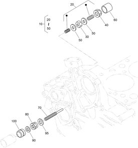 Idle Apparatus Assembly Diagram and Parts List for 74267 403247200-999999999 Toro Lawn Mower