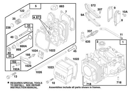 Engine Gts 150 Diagram and Parts List for 26633B 6900001 - 6999999 Toro Lawn Mower