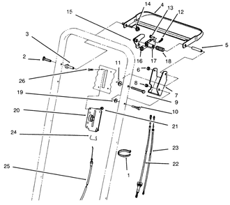 Traction Control Assembly Diagram and Parts List for 22043 4900001 - 4999999 Toro Lawn Mower