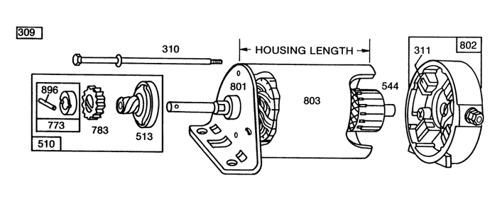 Engine Briggs & Stratton Model No. 253707-0177-01 (Continued) Diagram and Parts List for 56170 5000001 - 5999999 Toro Lawn Tractor Accessories