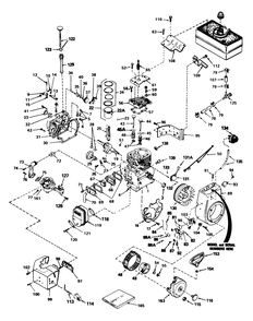 Engine Tecumseh Model No. Hm80-155291l Diagram and Parts List for 38080 7000001 - 7999999 Toro Snow Blower