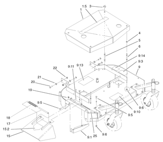Seat Assembly Diagram and Parts List for 30754 (60001-69999)(1986) Toro Lawn Tractor