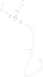 Hose Assembly 1 Diagram and Parts List for 34225 400000000-999999999 Toro Spreader