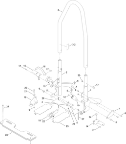 Part Location Diagram of 145-6387 Toro Decal-Safety, Rops