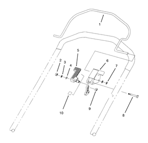Control Assembly Diagram and Parts List for 20928BC 59000001 - 59999999 Toro Lawn Mower