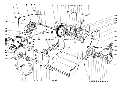 Traction Assembly Diagram and Parts List for 31323 4000001 - 4999999 Toro Snow Blower