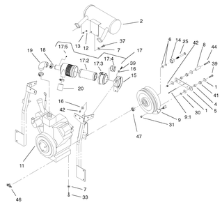 Engine Assembly 1 Diagram and Parts List for 74214 (210000001-210999999)(2001) Toro Lawn Mower