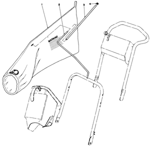 Giant Bag Kit No. 22-4810 (Optional) Diagram and Parts List for 19477 7000001 - 7999999 Toro Lawn Mower