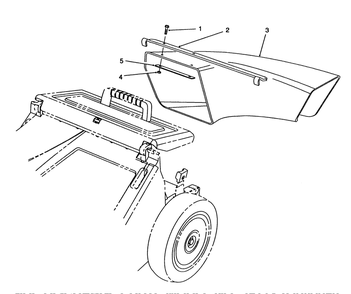 Side Discharge Chute Model No. 59112 (Optional) Diagram and Parts List for 26624 0000001 - 0001101 Toro Lawn Mower