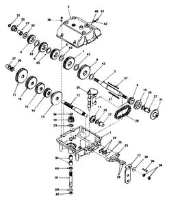 Transmission Model 770 Diagram and Parts List for 56138 4000001 - 4999999 Toro Lawn Tractor