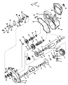 Gear Reduction & Differential No. 1310-001a Diagram and Parts List for 30754 7000001 - 7999999 Toro Lawn Tractor