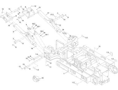 Frame Assembly Diagram and Parts List for 23803 400000000 - 999999999 Toro Lawn Tractor Accessories