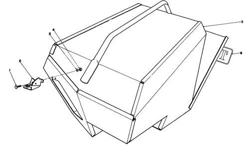 Steel Grass Catcher (Model 22099) (Optional) Diagram and Parts List for 22035 9000001 - 9006453 Toro Lawn Mower