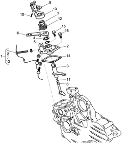 Speed Control Plate Assembly Diagram and Parts List for 74264TE (310000001-310999999)(2010) Toro Lawn Mower