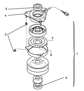 Clutch Assembly 92-1686 Diagram and Parts List for 72041 3900001 - 3999999 Toro Lawn Tractor