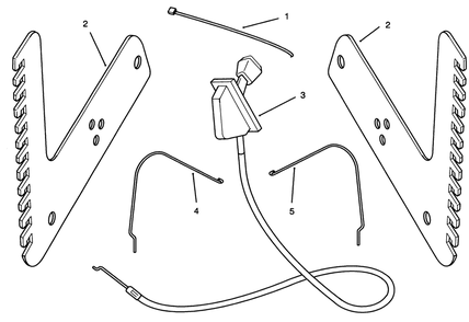 Kit Contents Diagram and Parts List for 52085 49000001 - 49999999 Toro Lawn Tractor Accessories