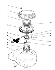 Recoil Assembly (Engine Model No. 47pk9) Diagram and Parts List for 26680WG 0000001 - 0999999 Toro Lawn Mower
