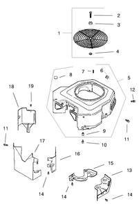 Blower Housing & Baffles Diagram and Parts List for 30183 890001 - 899999 Toro Lawn Tractor Accessories