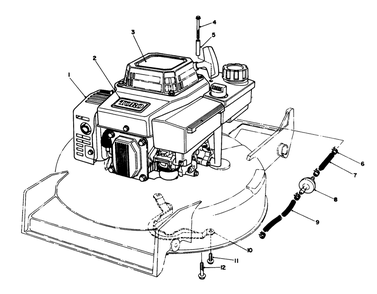Engine Assembly Diagram and Parts List for 20622 0000001 - 0003101 Toro Lawn Mower