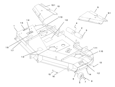 Part Location Diagram of 98-3753 Toro 62