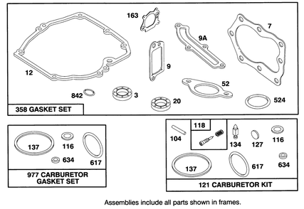Engine Briggs & Stratton Model 127702-0131-01 Diagram and Parts List for 20908BC 4900001 - 4999999 Toro Lawn Mower