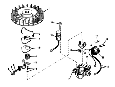 Magneto No. 610689a (Recoil) Diagram and Parts List for 56005 2000001 - 2999999 Toro Lawn Mower