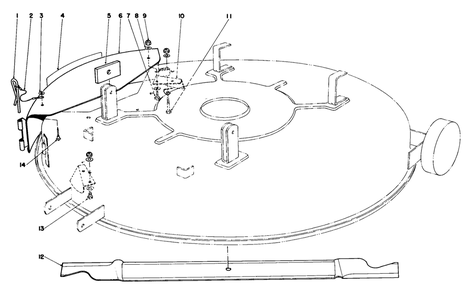 Mulcher Kit Model 59155 (Optional) Diagram and Parts List for 57360 3000001 - 3999999 Toro Lawn Tractor