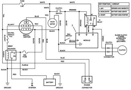 Electric Schematic Diagram and Parts List for 30183 890001 - 899999 Toro Lawn Tractor Accessories