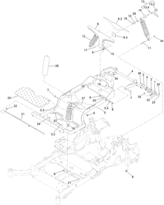Part Location Diagram of 133-1810 Toro Mat-Floor
