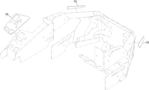 Decal Assembly Diagram and Parts List for 74024 416443235 - 417399999 Toro Lawn Tractor