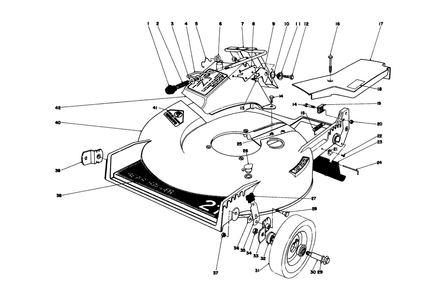 Housing Assembly Diagram and Parts List for 20790 0000001 - 0999999 Toro Lawn Mower