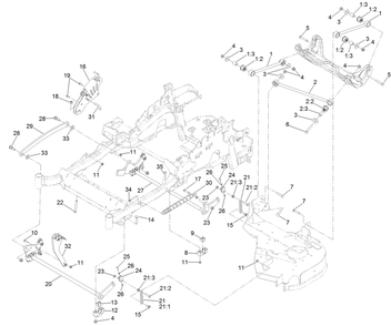 Deck Lift Assembly Diagram and Parts List for 75955 404971756-999999999 Toro Lawn Mower