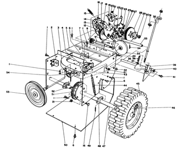 Traction Assembly Diagram and Parts List for 38056 4000001 - 4999999 Toro Snow Blower