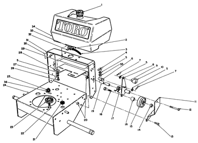 Part Location Diagram of 71-3040 Toro DISCONTINUED