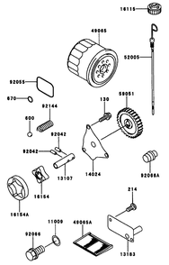 Lubricationequipment Diagram and Parts List for 74212 (990001-991000)(1999) Toro Lawn Mower