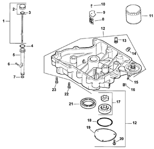 Oil Pan/Lubrication Diagram and Parts List for 30159 991180 - 999999 Toro Lawn Tractor Accessories